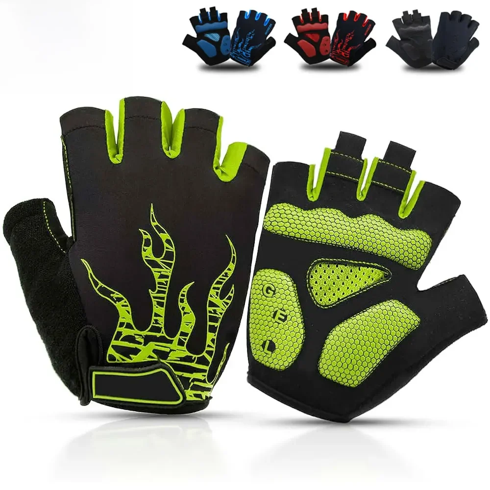 AliExpress Cycling Gloves Bike Gloves 5MM Gel Pad Biking Gloves Half Finger Road MTB Bicycle Gloves for Workout/Motorcycle/Training/Outdoor