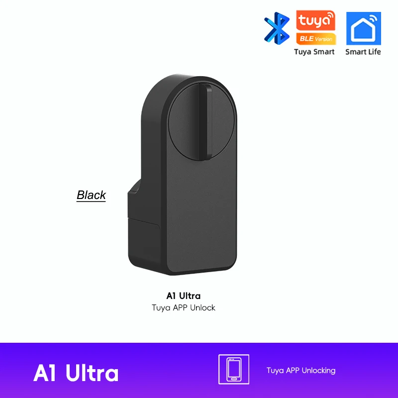 Nieuwe RAYKUBE A1 Ultra Tuya BLE Intelligent Elektronisch Deurslot Vingerafdruk Toetsenbord FPT1 Ontgrendelen Geen-dig Installatie voor Smart Home