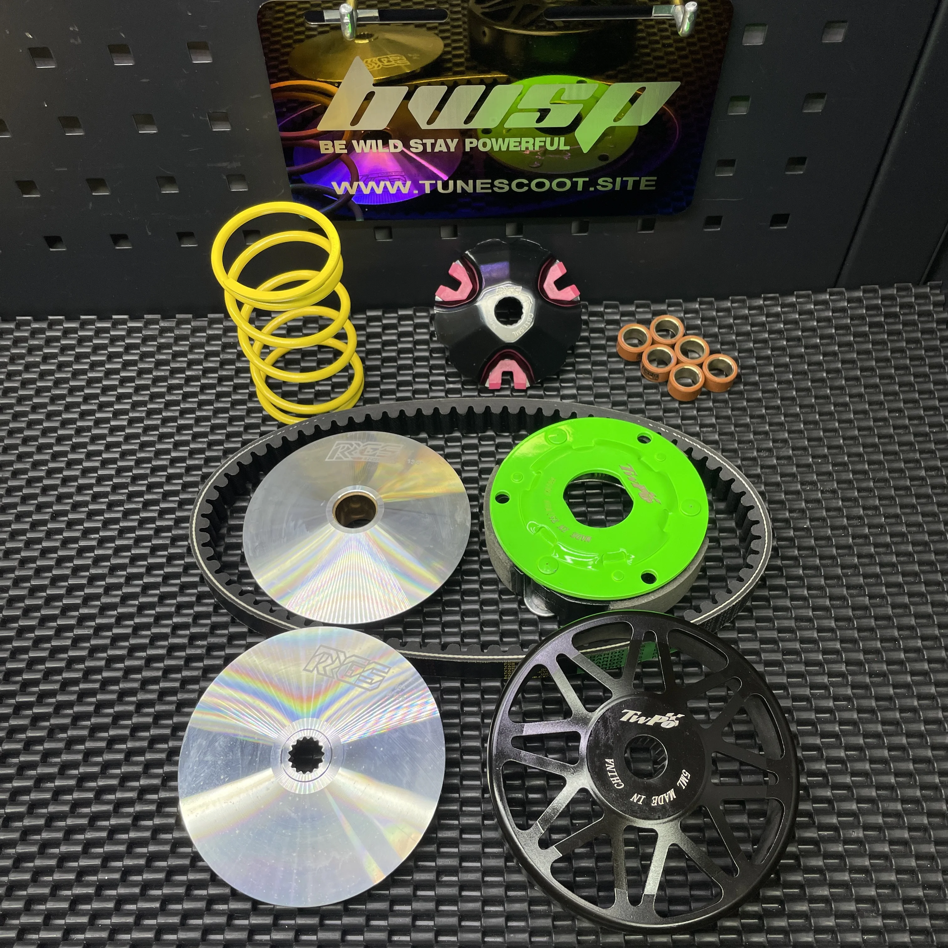 CVT Set For Bws125 Cygnus125 Racing Clutch Pads Bell Drive Belt Transmission Kit Tuning Scooter Parts