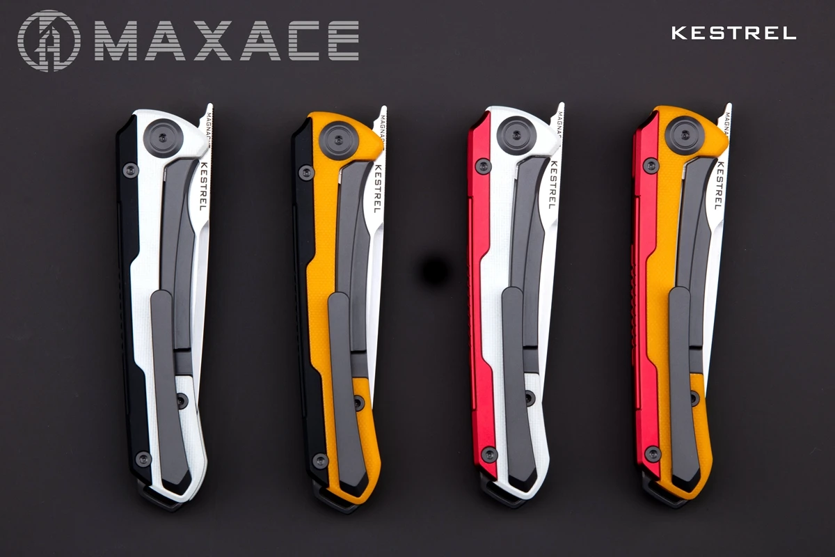 Maxace New KESTREL CPM-MAGNACUT Folding Knife Tactical Survival Knife for Hunting Camping Fishing Fruit Cutting Tool