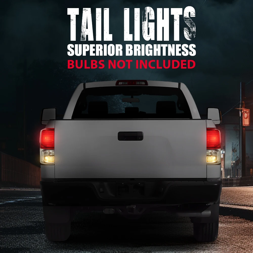 استبدال مصابيح الفرامل الخلفية اليسار + اليمين تناسب 2007-2013 تويوتا تندرا #4