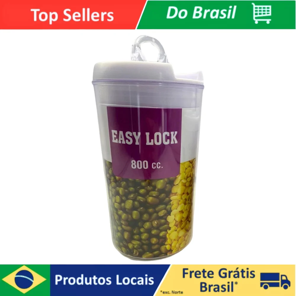 Pote Hermético 800mL – Acrílico Multiuso Redondo