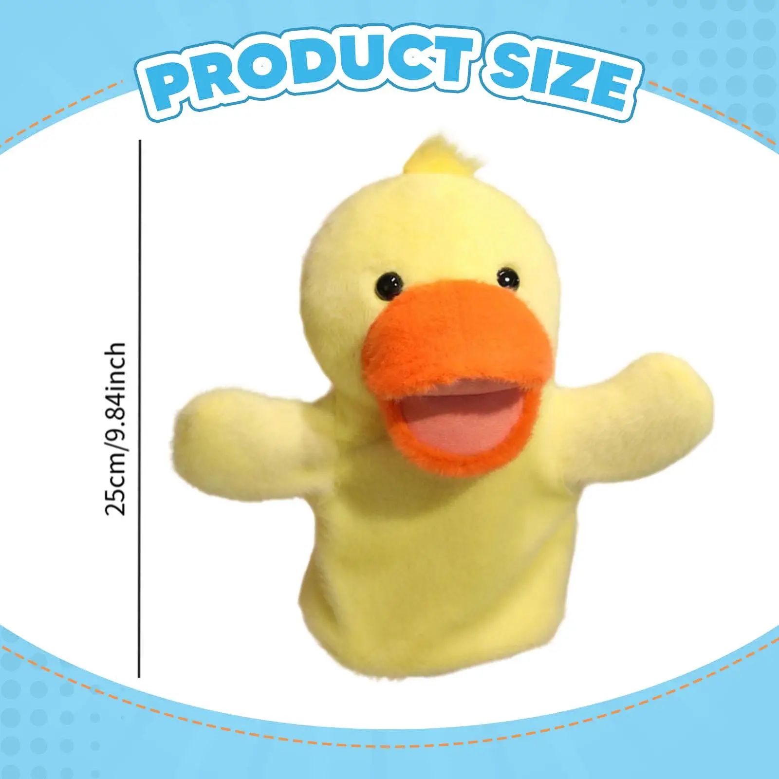 Soft Hand Puppet Storytelling Stuffed Animal Toy Interactive Role Play for Stage Performance Kindergarten And Educational Use