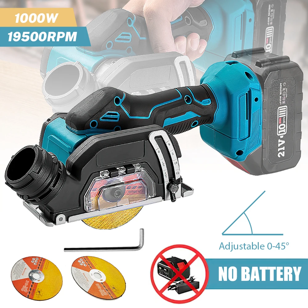 3 Inch Brushless Angle Grinder Cordless Electric Circular Saw Electirc Cutting Circular Saw Power Tool Fit Makita 20V Battery