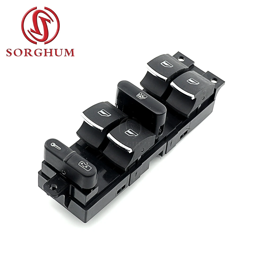 SORGHUM 3BD959857 For VW Golf 4 GTI Jetta MK4 Passat B5 B5.5 BORA BEETLE Car Part Chrome Button Master Window Switch 3BD 959 857