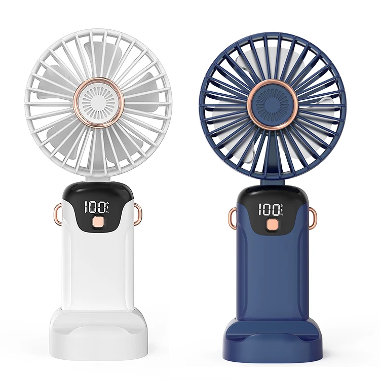 Folding Mini Portable Electric fan wireless BLDC noise-free C type rechargeable Handy hand fan