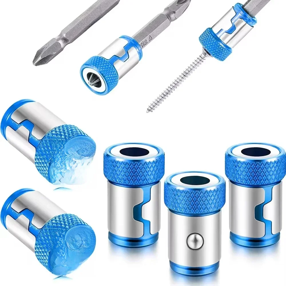 Anneaux de Vis Magnétiques, Embouts de Tournevis à Anneau Magnétique pour 1/4 Pouces, 6.35mm, 1 Pièce