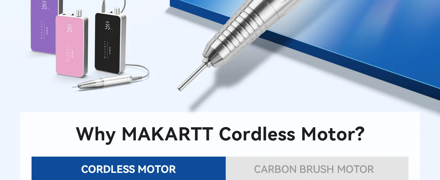 Makartt Nagelbohrer-Handstück für Nouvella, 35000 U/min, wiederaufladbarer elektrischer Nagelfräser, Ersatz für Maniküre-Werkzeugzubehör – Detail 3