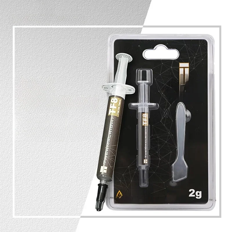 Thermalright TF8 13.8 W/M.K graisse thermique PC CPU/GPU ordinateur portable carte graphique pâte de refroidissement Non conductrice avec grattoir