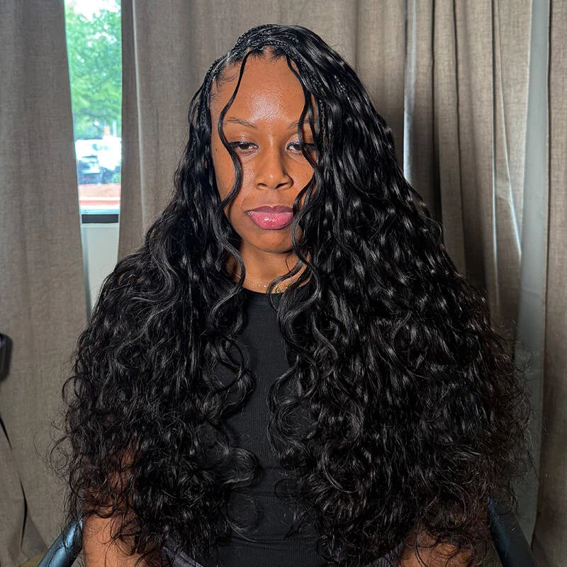 

Burmese Curly Feather Crochet Human Hair Curly Pre-Separated Knotless Crochet Extensions Human Hair Extensions For women