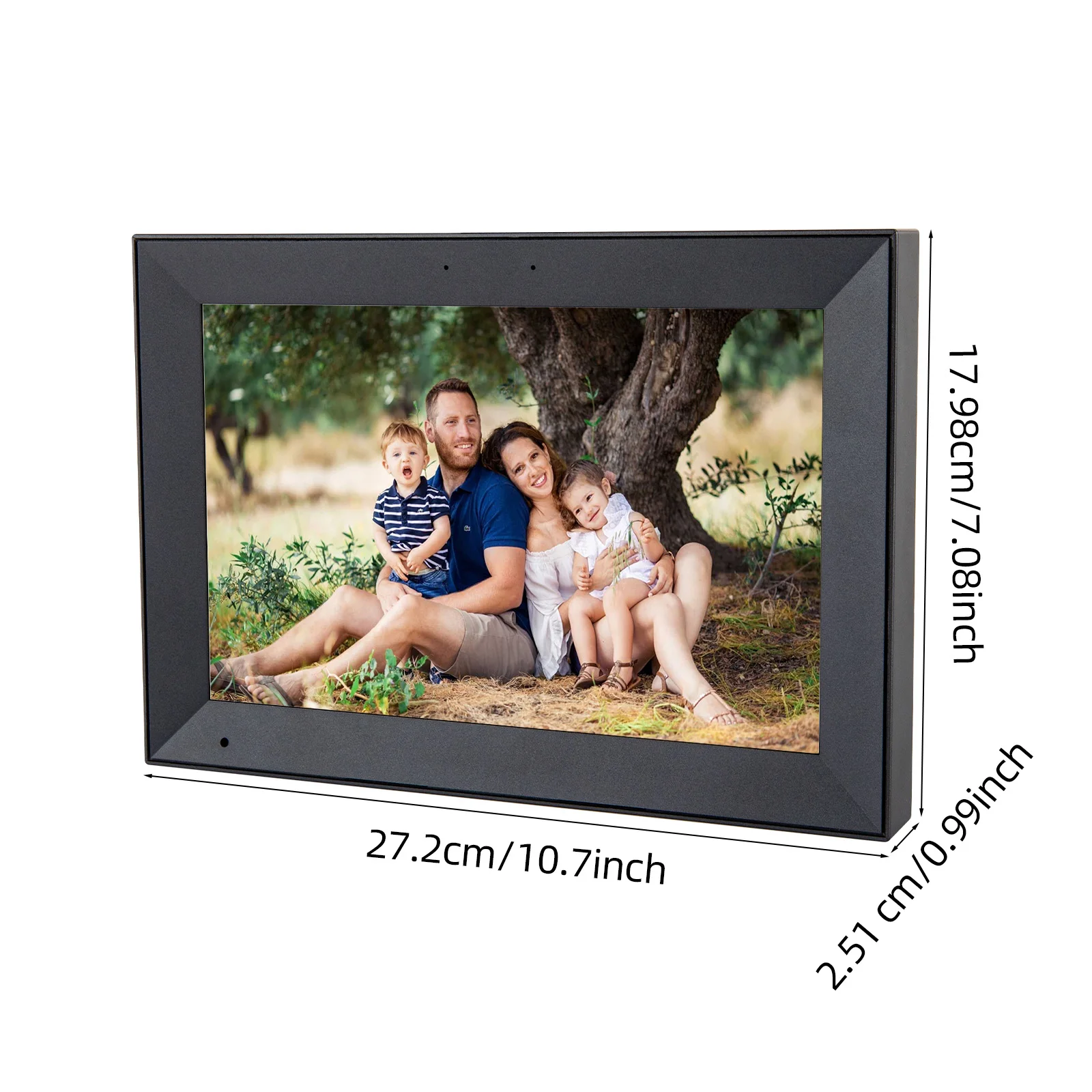 PF1006 Digital Picture Frame 10.1 Inch 32GB Storage Smart WiFi Digital Photo Frame with 1280x800 IPS Full HD Touch Screen Wall