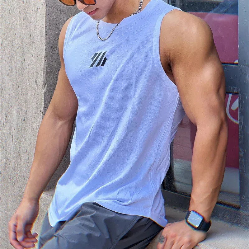 

Men's Quick Dry Tank Top,BreathableLoose Fitness T Shirt,sports CasualFitness Sleeveless Top Summer Men'sSleeveless Training