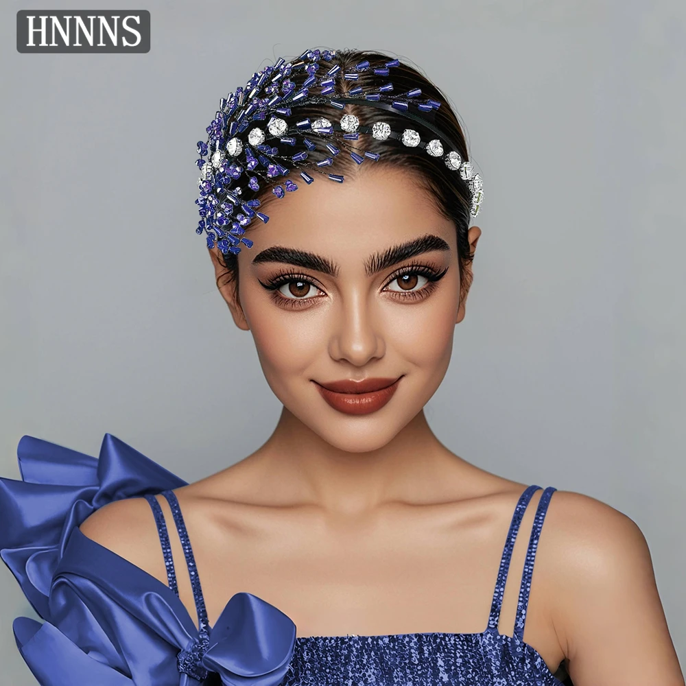 

HNNNS Fashion Double Layer Headband Classic Crystal Hairband With Rhinestone Headdress Simple Women's Hair Accessories A282