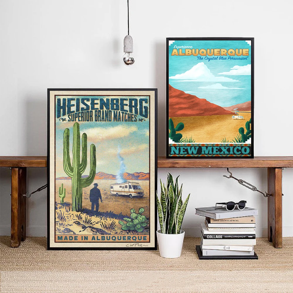 Breaking Bad Print Classic TV Show Poster Mexico Albuqueque Travel Picture Canvas Painting for Living Room Home Decor