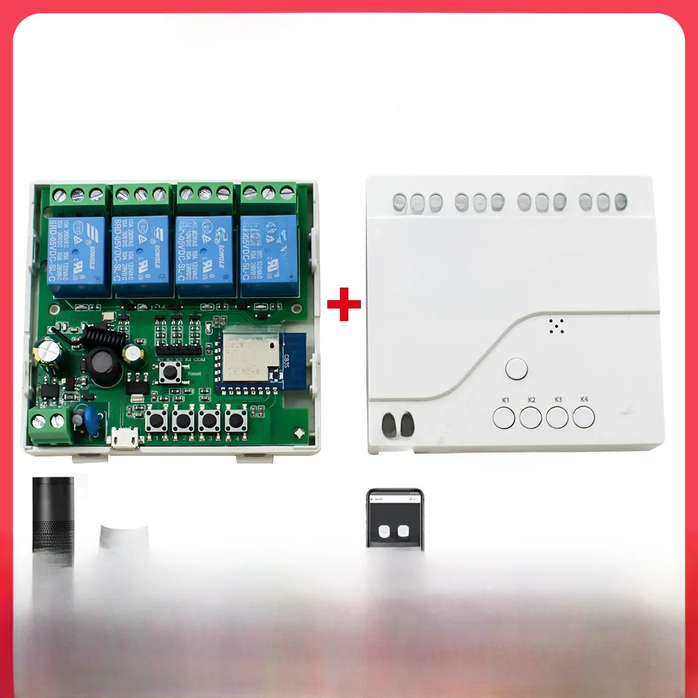 Tuya wifi inteligente interruptor do motor módulo 5v 12v 24v 32v 220v rf 433 de rádio controle