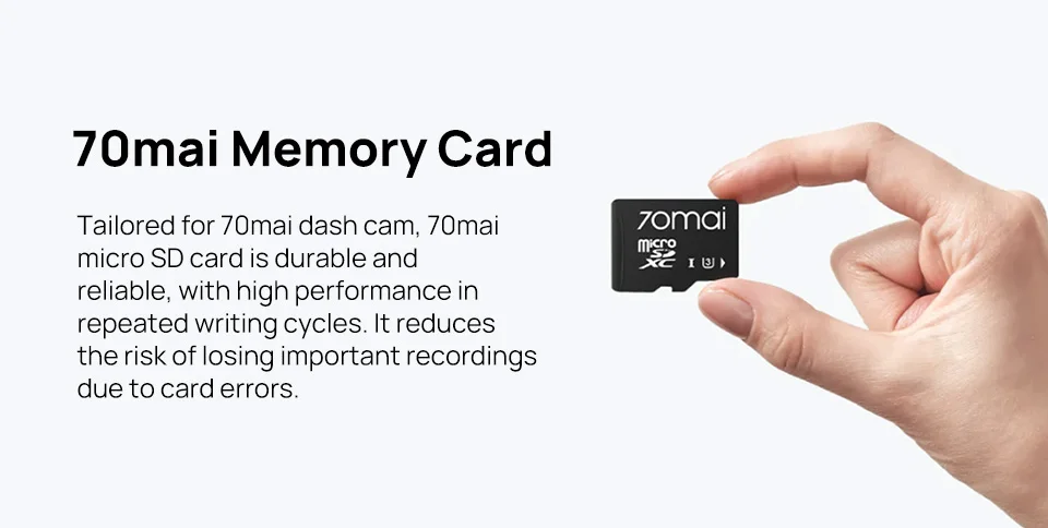 Original 70mai Micro SD Karte TF Karte UHS-3 Ebene für 70mai T800 X800 A810 A510 A800SE A800S A500S A200 70mai Speicher Karte – Detail 1
