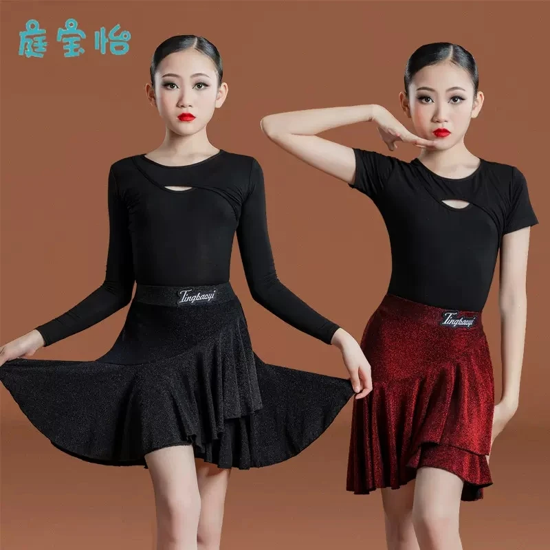 Children\'s female Latin dance standard training dress festival high-end table performance dress professional competition separat