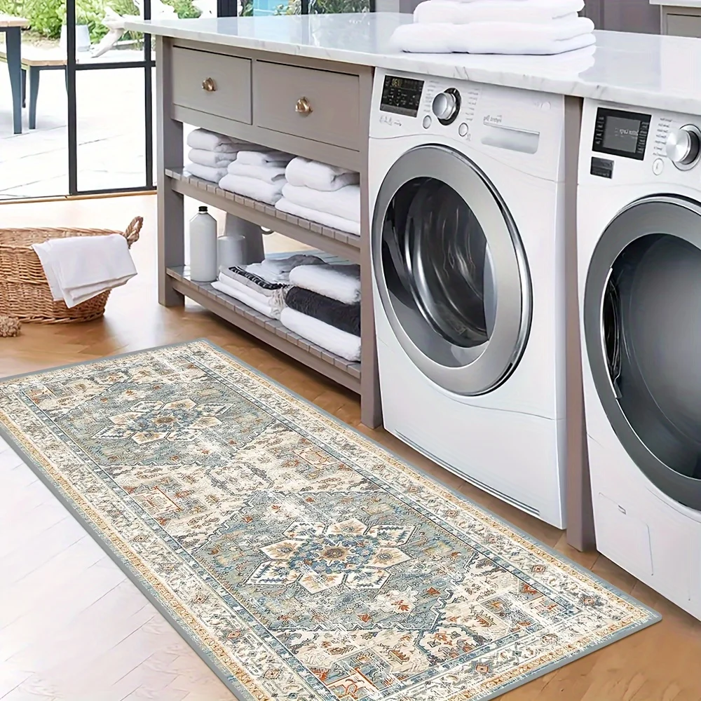 VIKAMA Golden Diamond Velvet Runner Mat Bohemian Style Runner Rugs for Corridors Villas Banquet Halls Conference Rooms Home Deco