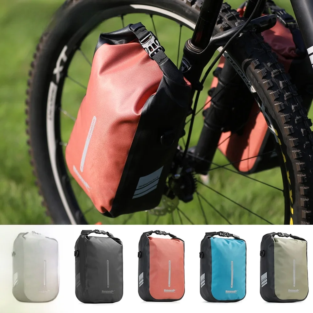 AliExpress Rhinowalk 2 PCS Bike Quick Release Front Fork Bag  4L/6L Waterproof Cycling Electric Scooter Vehicle Bag Storage Accessory