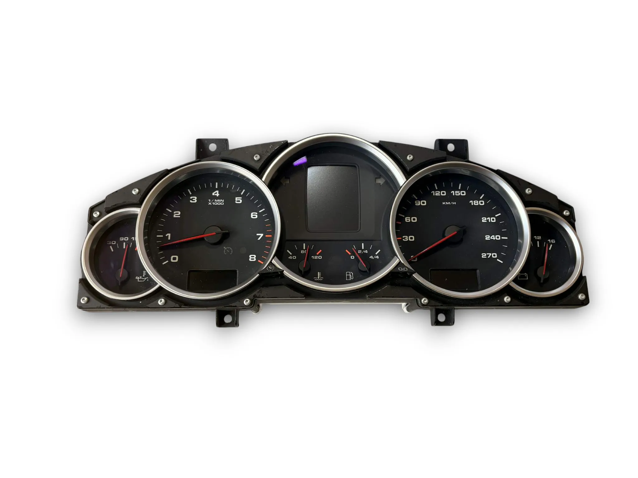 

Matt Chrome Dashboard Dial Gauge Rings Bezel Trim For Porsche Cayenne 955 957 9PA