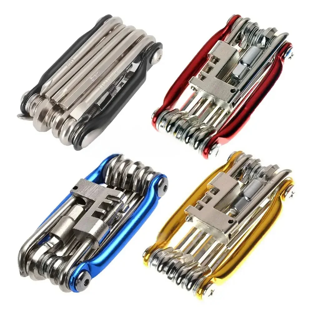 AliExpress NONE 11 in 1 Bicycle Repair Tool Kit Mountain Bike Wrench Screwdriver Chain Hex Spoke Multifunction Bicycle Repair Set Cycling Tool