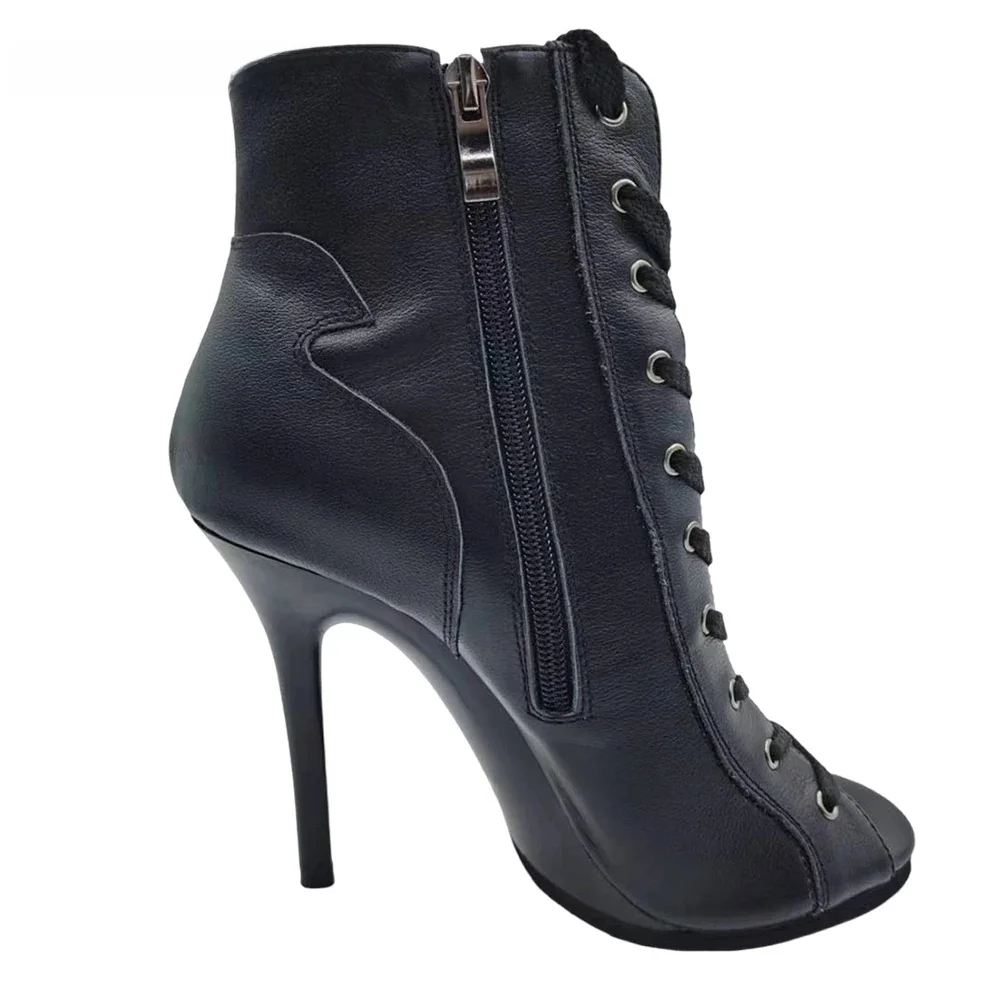 Platform Dans Hoge Hakken 11 cm Aangepast PU-leer of echt leer Salsa Latin Dames Dansschoenen Sexy hakken voor dansfeest - afbeelding 2