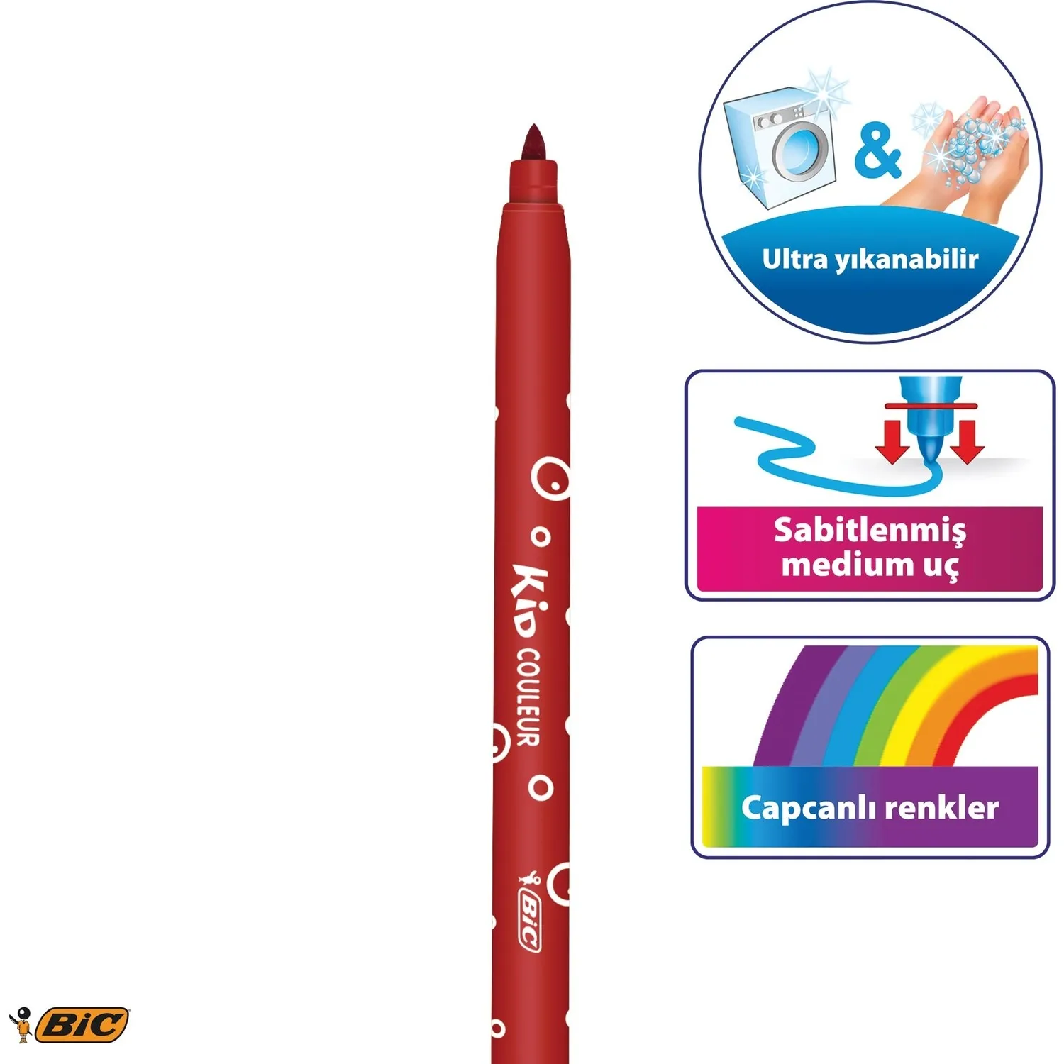 Kids Couleur (Ultra Washable) Marker Crayons 14+4 Colors plumones posca marcadores pen colores caneta rotuladores