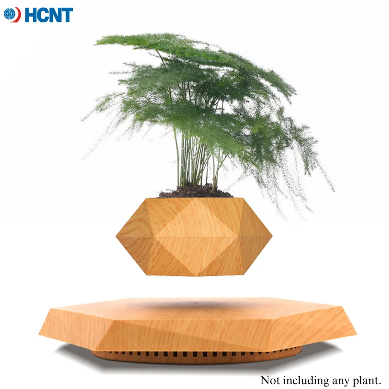 

Levitating Plant Pot Hexagon Floating Air Bonsai Pot Suspension Flowerpot Planter for Office Home Decoration
