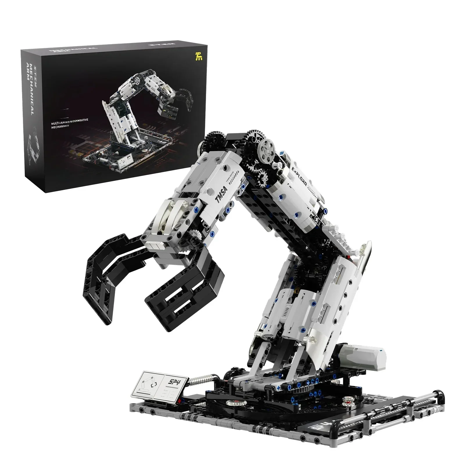 1029PCS Robotarm Bouwstenen Set Afstandsbediening Mechanische Arm Model Bricks Desktop Decoratie Diy Speelgoed Voor Jongens Vakantiegeschenken - afbeelding 2