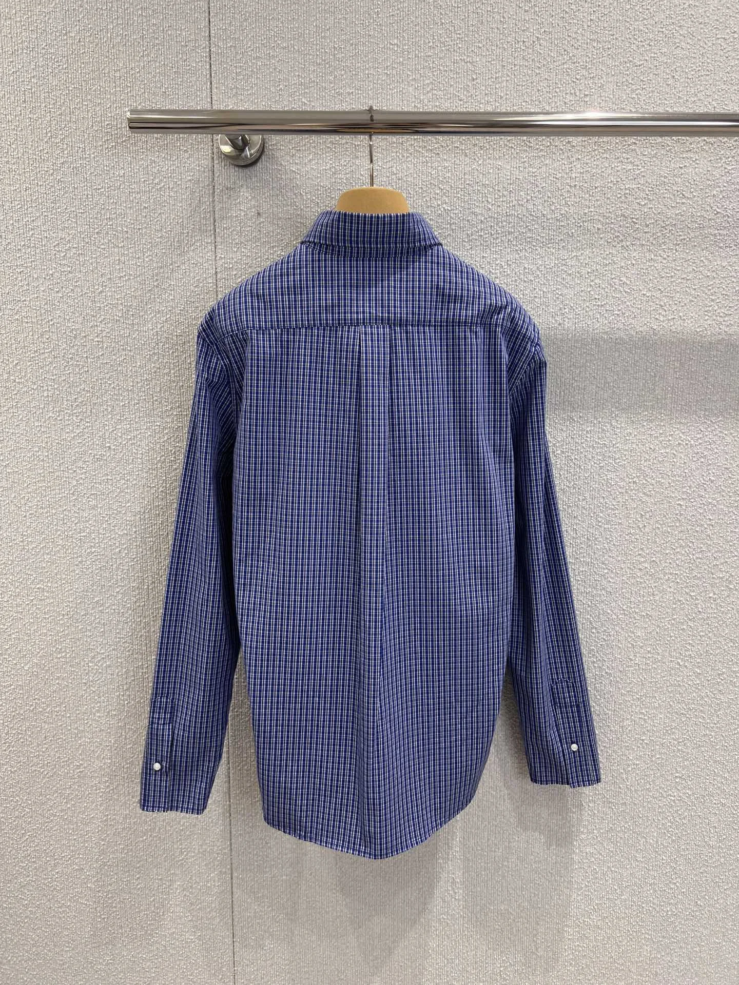 

2025 New Plaid Shirt Buttons Long-sleeved Cotton Fashionable Versatile Slimming Figure-hugging Spring Summer