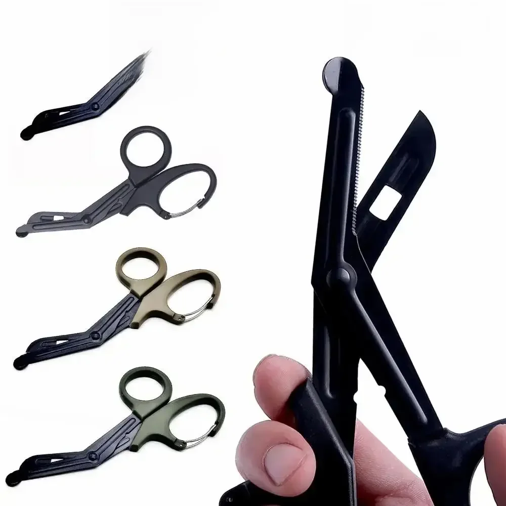 Carbou 18.5cm EMT Trauma Bandage Shears Tesoura Médica Emergrncy EDC Outdoor Gear Tactical Resgate