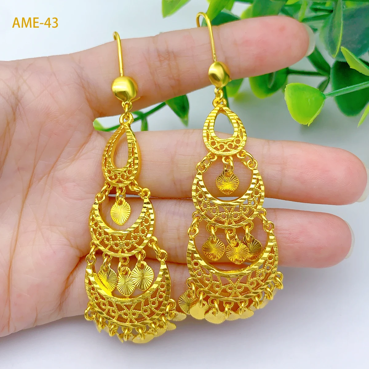 ANIID Dubai Dame Design Quaste Drop Ohrringe Schmuck Für Frauen Äthiopischen Afrikanischen Gold Farbe Schmuck Hochzeit Geschenke Party