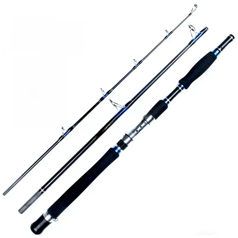 Wędka wędkarska 1,8 m 2,1 m 3 sekcje Super twarda przynęta 70-250 g Wędka do trollingu Carbon Fast Surf Boat Raft Spining Fishing Rod — zdjęcie 2