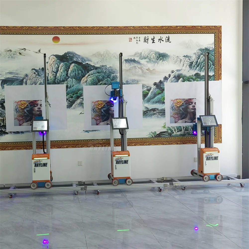 3D 효과 자동 수직 아트 종이 하우스 벽화 스프레이 잉크젯 프린터 화가 인쇄 그림 기계에 직접 연결
