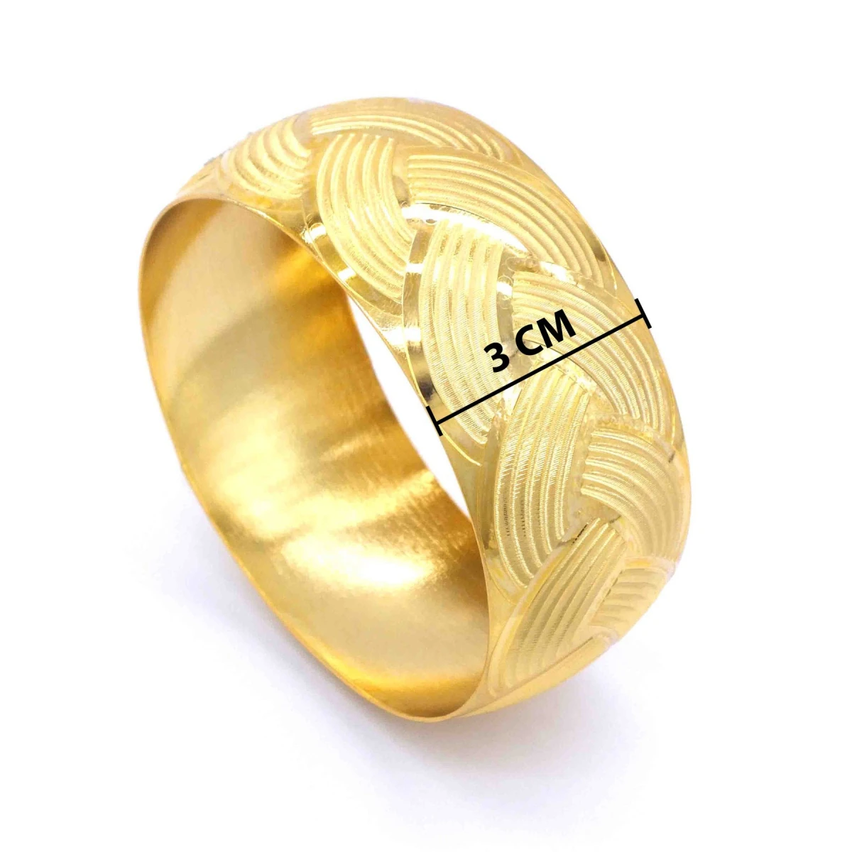 Mega pulseira banhada a ouro para mulheres, 22 quilates, espessura 30mm, design elegante, design de acessórios, jóias, casamento sp, modelo trançado, real