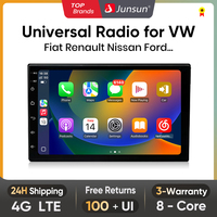 Junsun Android 14 Universal Car Radio with 7-inch 9-inch10-inch Screen Voice control CarPlay 4G Multimedia Player WiFi GPS Navi