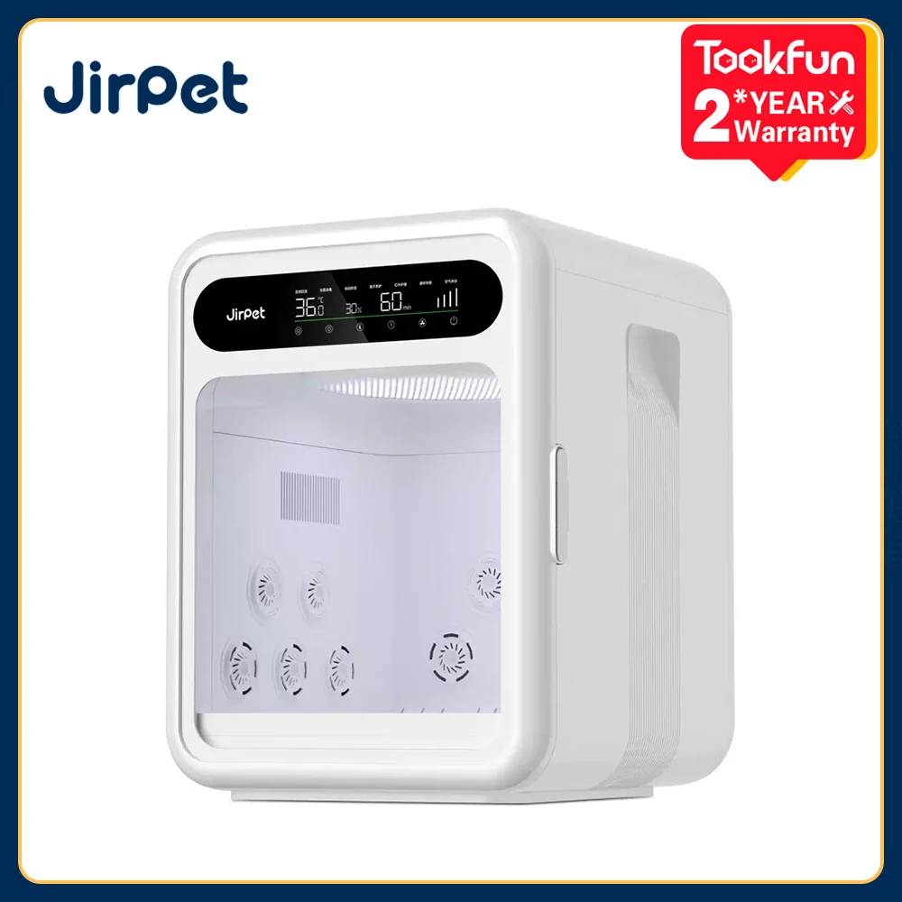 

Tookfun Jirpet F1 Fully Automatic Pet Drying Box Dryer Pet Bath Water Blower Five-Sided Surround High Speed Air Negative Ion 75L