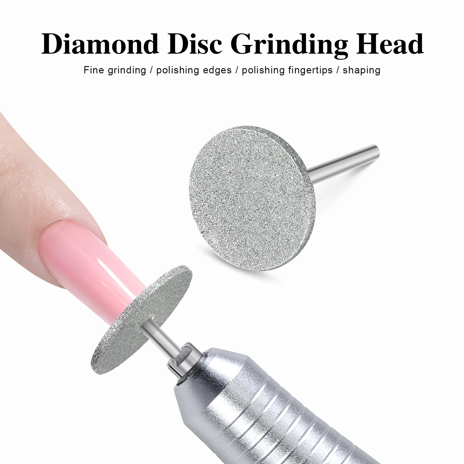 Removal Head Diamond Electric Nail Drill Bit Disc Grinding Burr T Mills Grinder Cuticle Cutter Art Tools Nail Polishing Bits