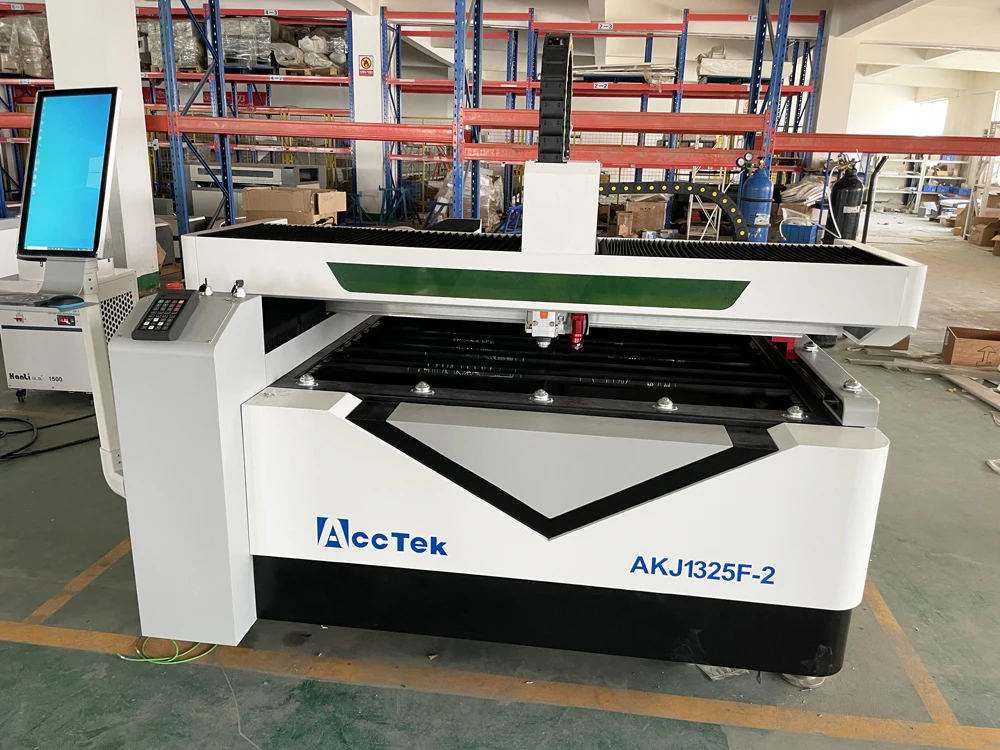 AccTek – Machine de découpe Laser de haute précision, pour l'acier, le bois, Fiber combinée co2, Cnc, 1000w 1325