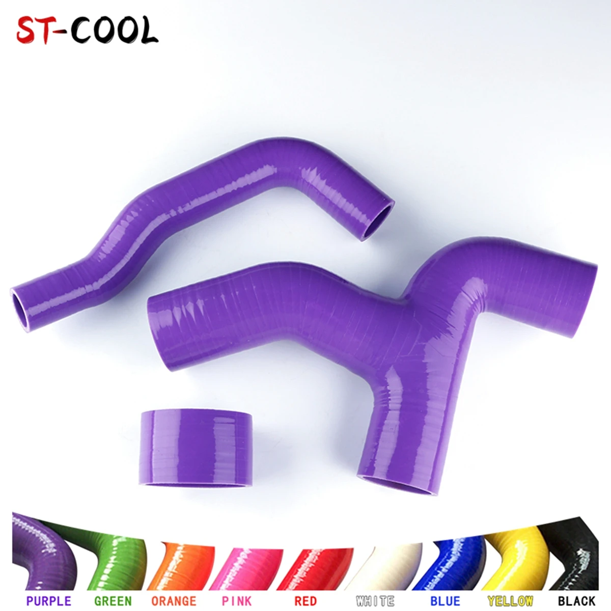 For 2000-2006 Subaru WRX GDB VER 7-9 Y-pipe Turbo 2001 2002 2003 2004 2005 Silicone Intercooler Hoses Tubes Kit 3Pcs 11 Colors