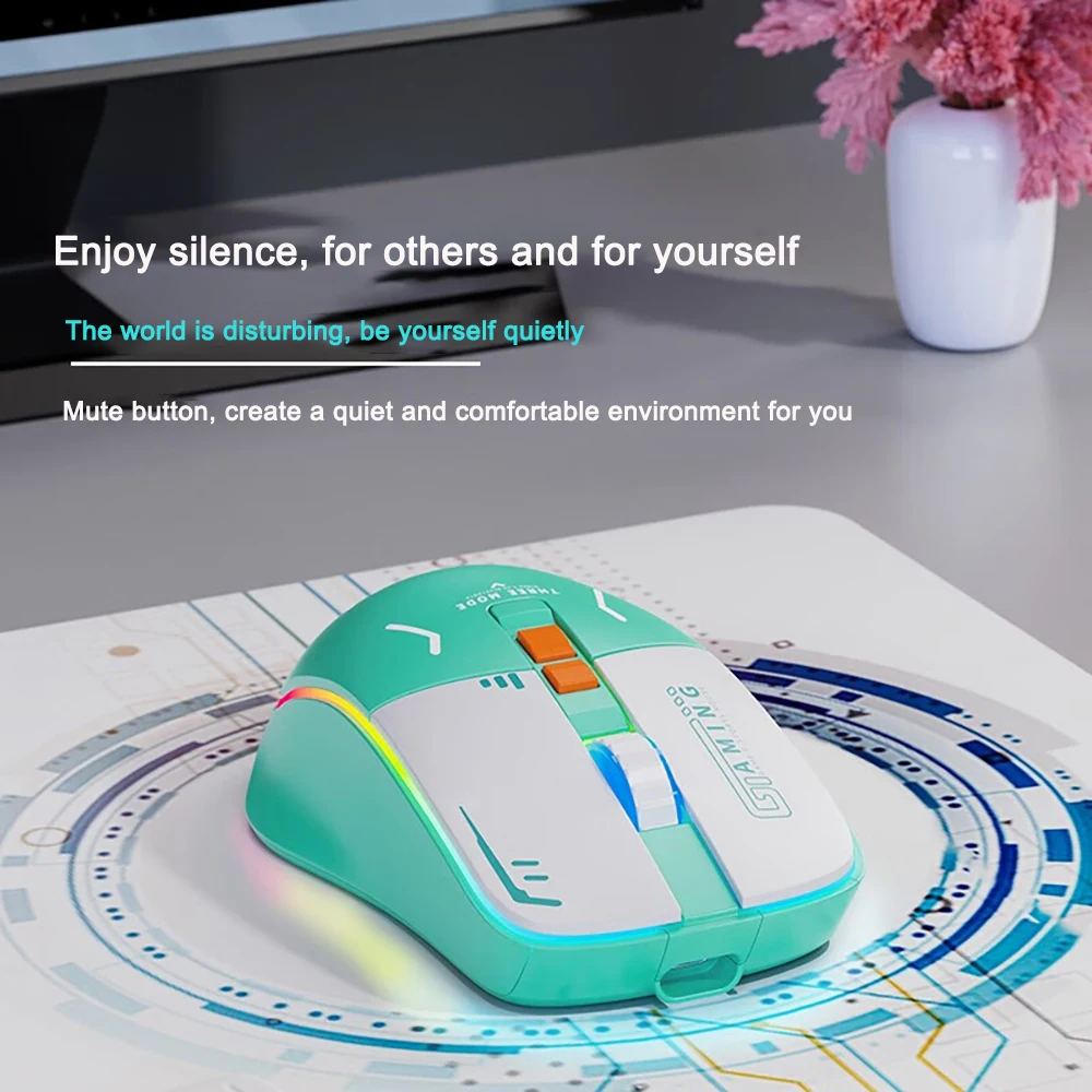 Wireless Esports Mouse Bluetooth Pro Gaming Mouse Adjustable Mouse Computer Mouse For Laptop PC Graphic Design Windows Notebook