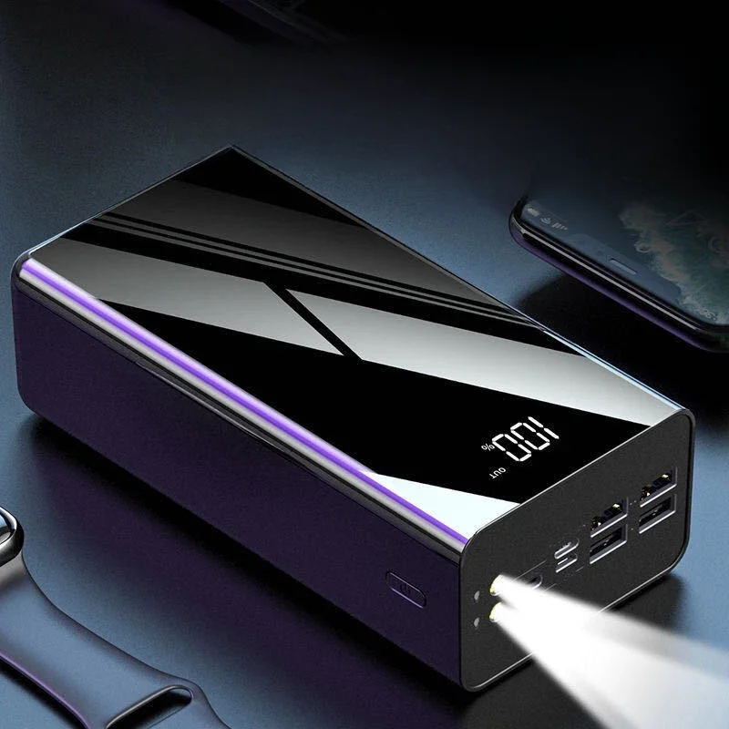 Powerbank 100000 mAh tragbare Schnelllade-PowerBank 100000   mAh 4 USB PoverBank Externes Ladegerät