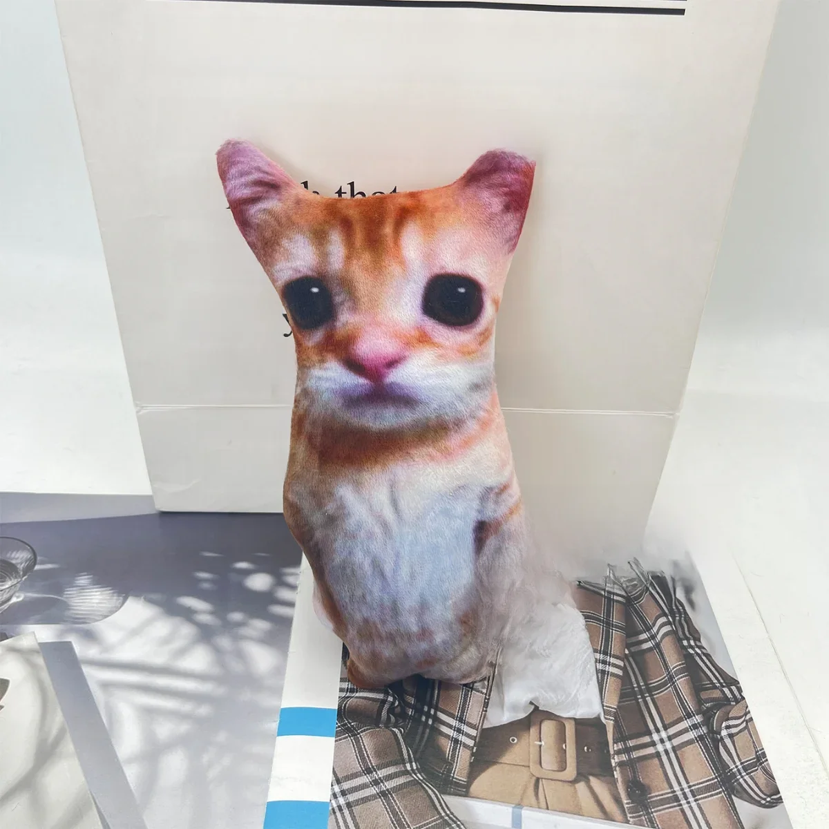21cm śliczny kot El Gato pluszowe zabawki Wowwow kot pluszaki pluszaki prezent urodzinowy zabawki kolekcjonerskie dla dzieci — zdjęcie 2
