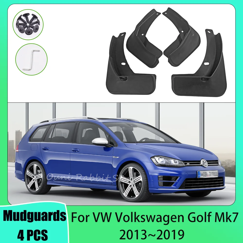 

For VW Volkswagen Golf Mk7 2013~2019 2016 2017 2018 Car Mudquard Flaps Mud Skin Cover Guards Fenders Splash Parts Accessories