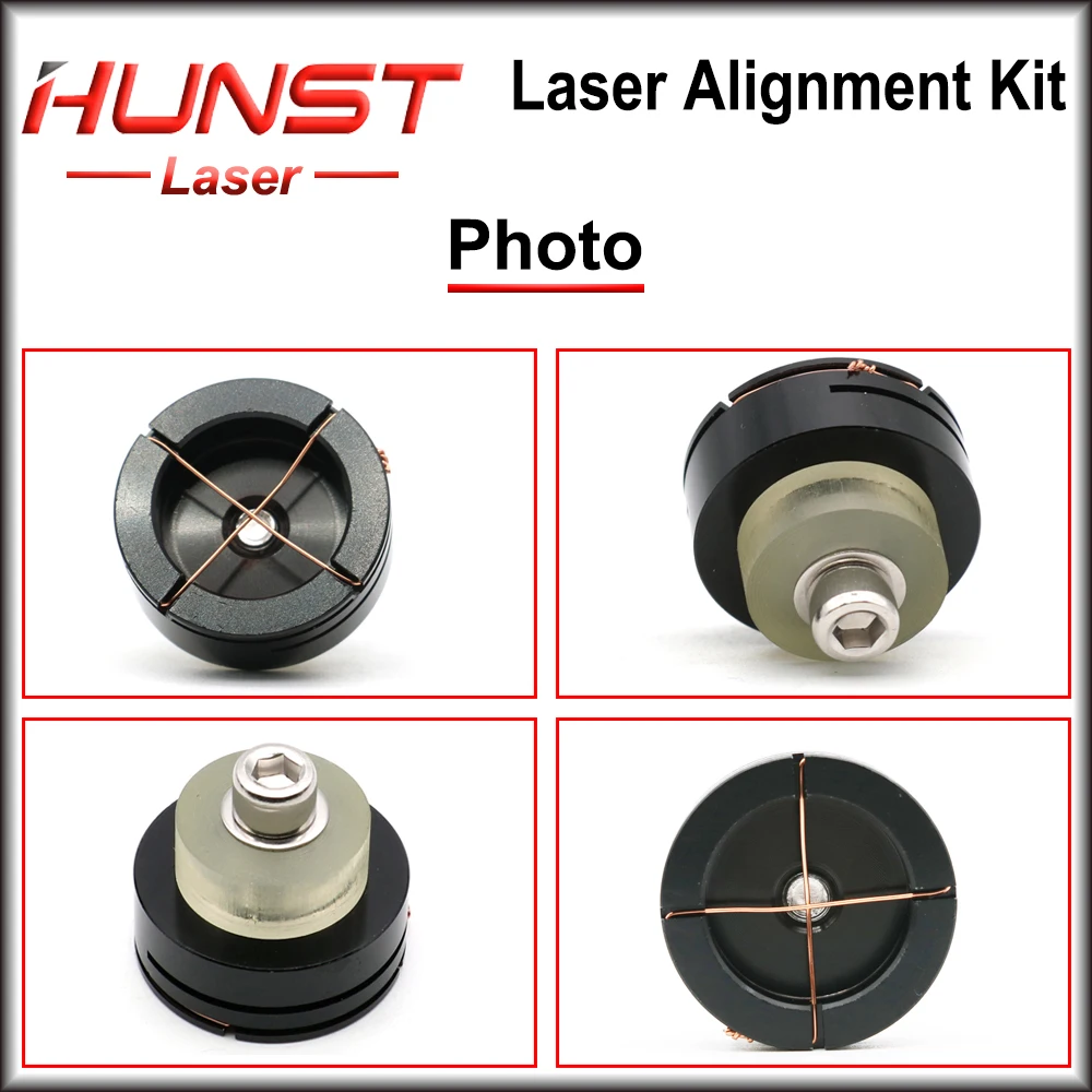 Imagem -05 - Hunst Laser Caminho Calibrando Dispositivo Luz Regulador Kit de Alinhamento para Co2 Máquina de Corte a Laser para Ajustar a Laser Colimate