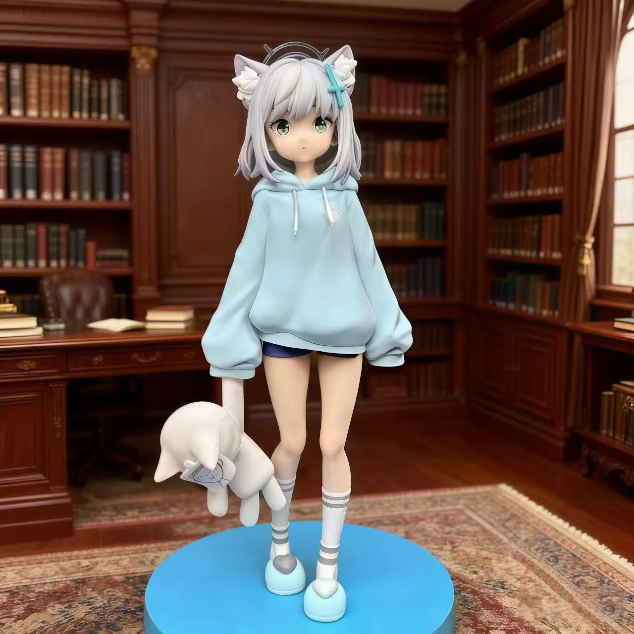 

Shiroko Sunaookami anime game peripheral models, trendy toys, anime figurines, table decorations, and birthday gifts