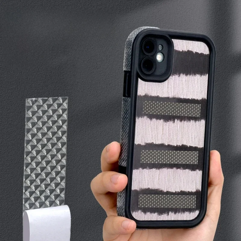 Autocollants antidérapants pour coque de téléphone portable, 20 pièces, bande transparente, Protection latérale, poignée étanche, poignée universelle de jeu pour tablette