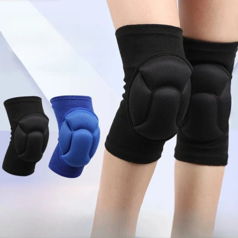 2 pièces/paire sport épaississement genouillères gymnastique basket-ball volley-ball genouillères orthèse soutien danse antidérapant élastique genou protecteur