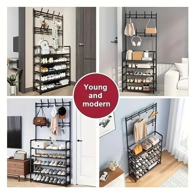 5-Tier Entryway Storage Rack 6