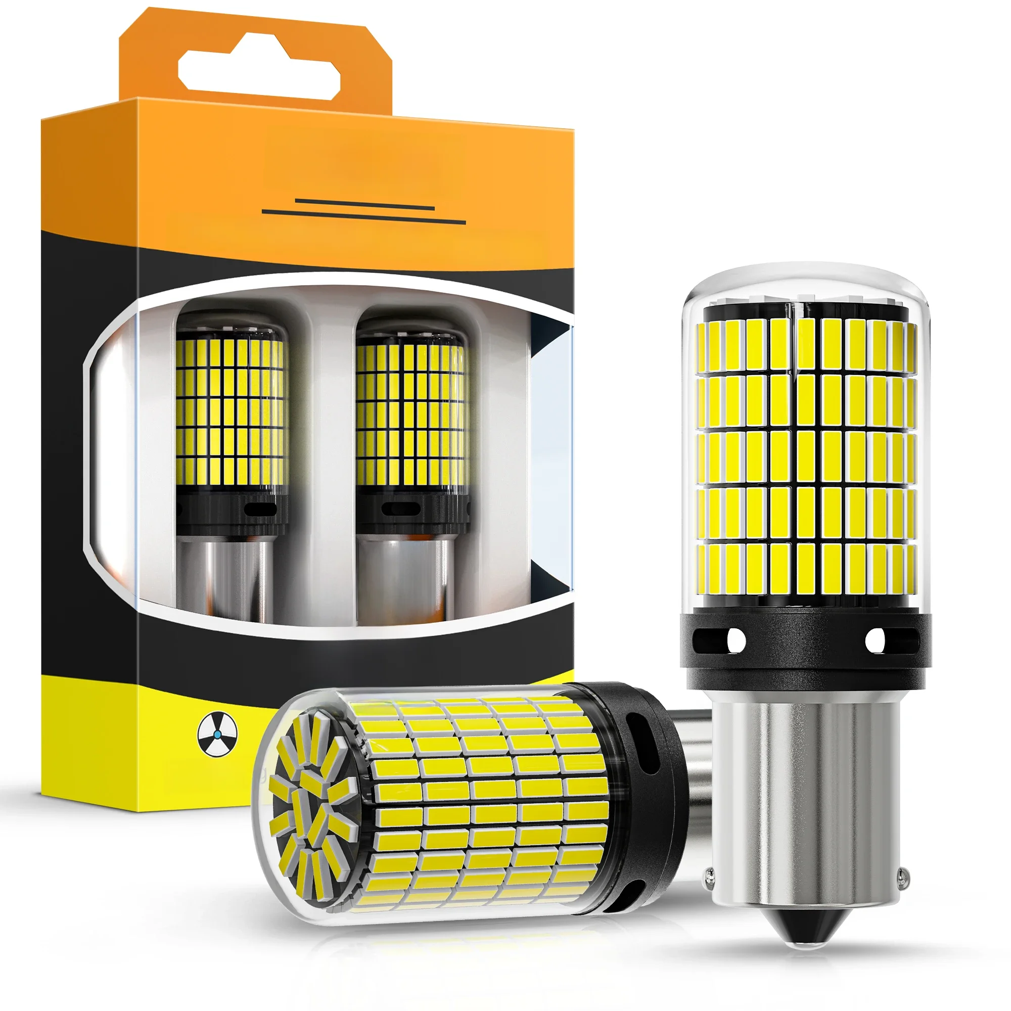 2pcs 1156 BA15S P21W BAU15S PY21W Canbus LED Reverse Lamp 4014 150SMD 1157 BAY15D P21/5W Red Turn Signal Light Bulbs White 12V